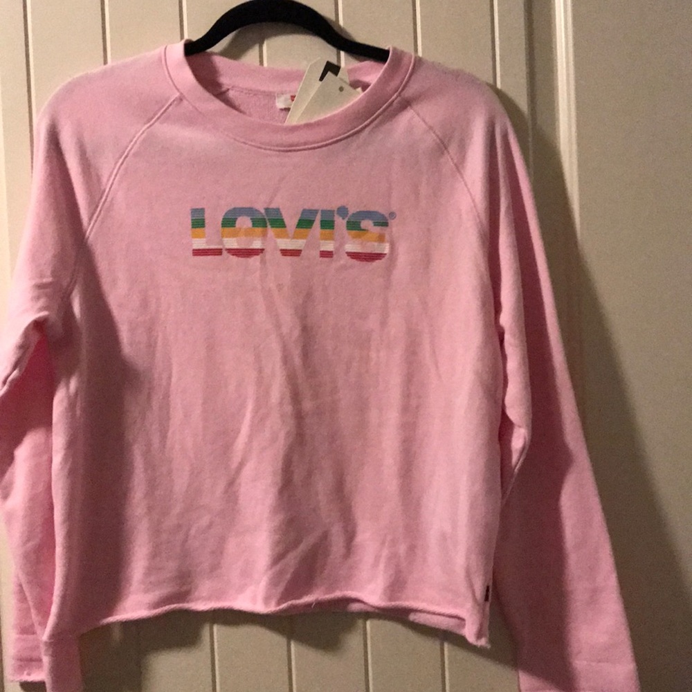 Levi’s cropped crew neck sweater